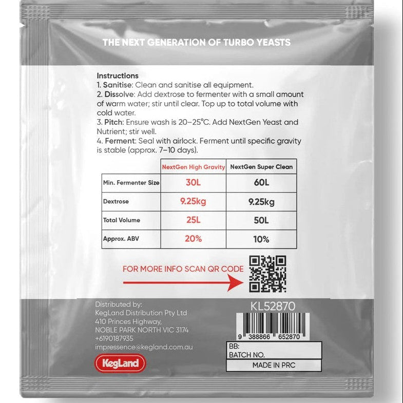 Impressence NextGen Turbo Yeast 180g