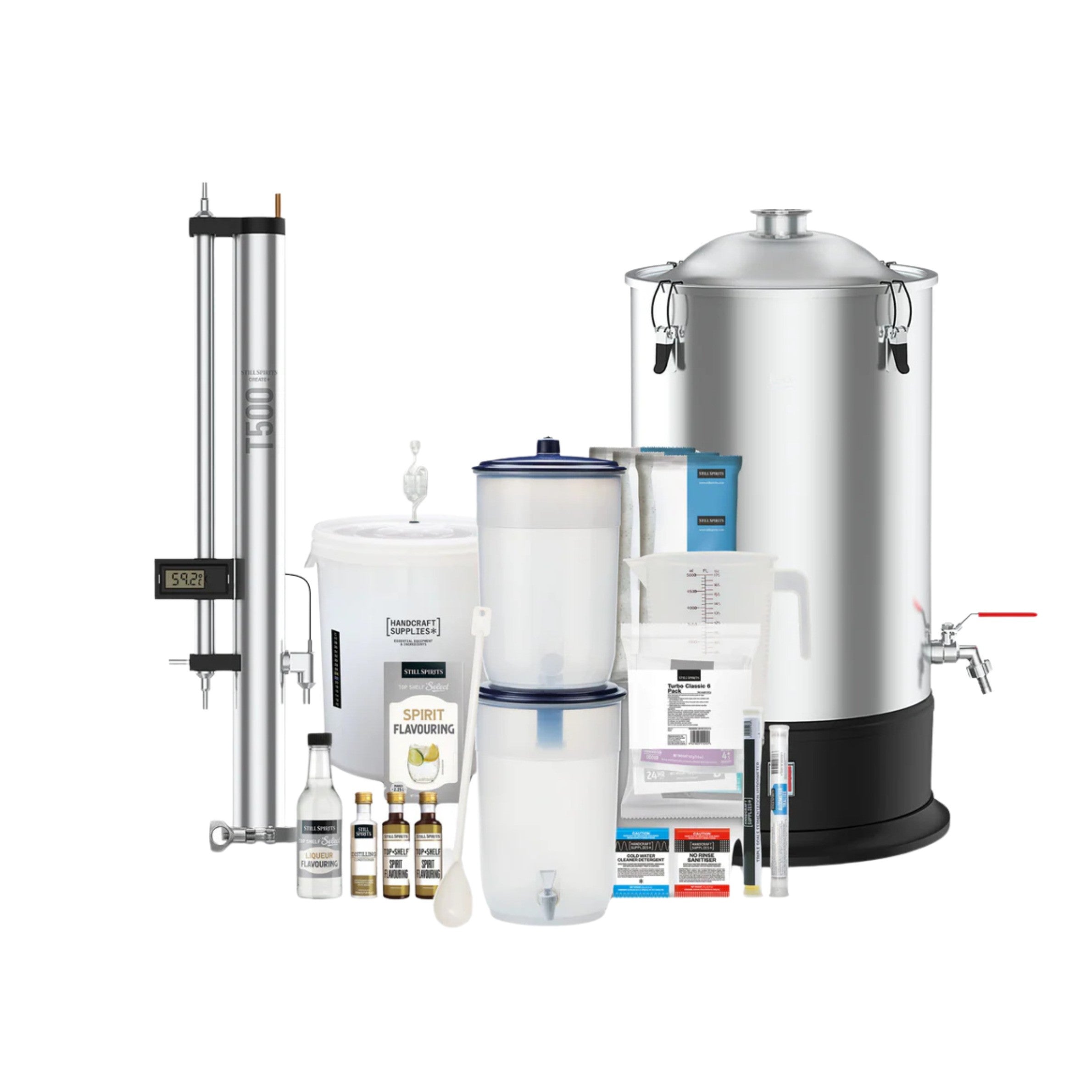 Still Spirits Create+ T500 Still, Complete Companion Kit and Boiler Package
