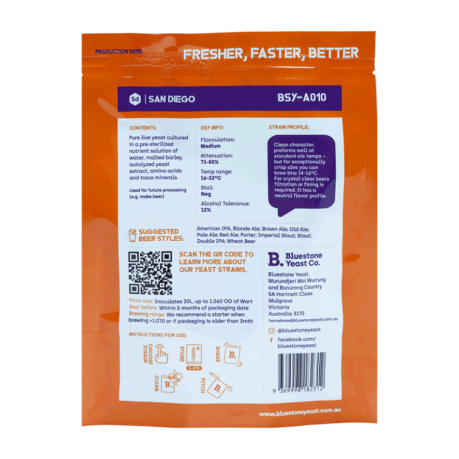 BSY Liquid Yeast - San Diego