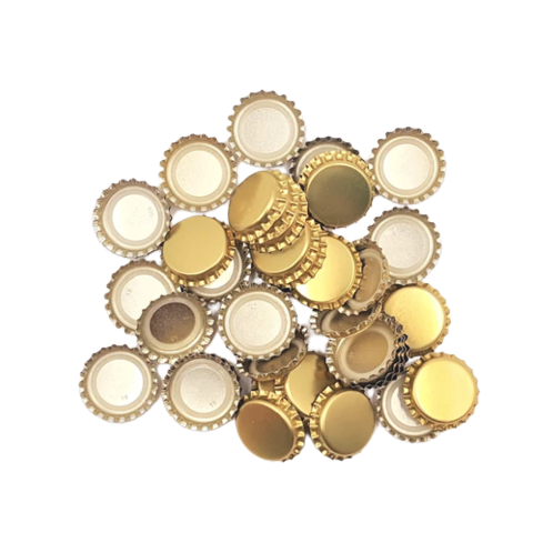 Crown Seals Gold Colour - 100 pcs