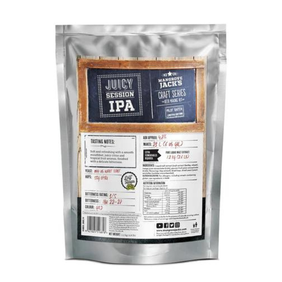 Mangrove Jack's Craft Series Juicy Session IPA 2.2kg (Past Best Before)