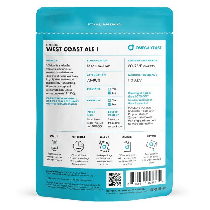OYL-004 West Coast Ale l - Omega Yeast