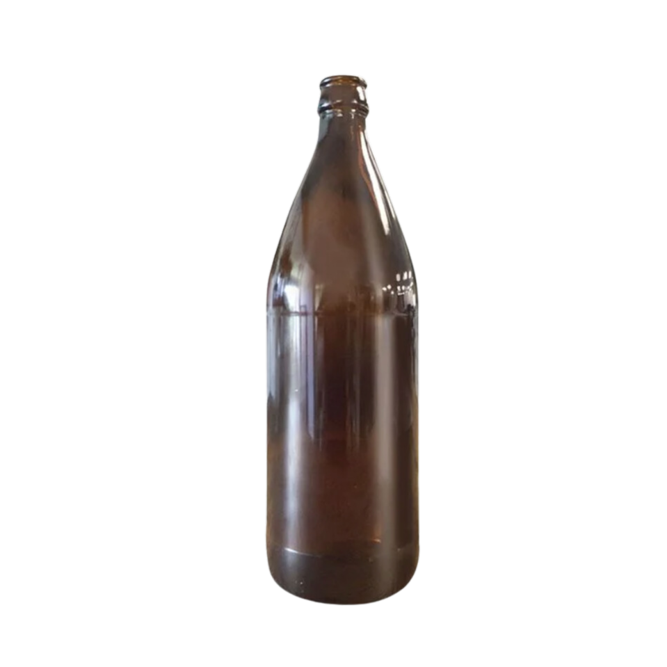 750ml Glass Bottle Crown Seal Amber (Box of 12)
