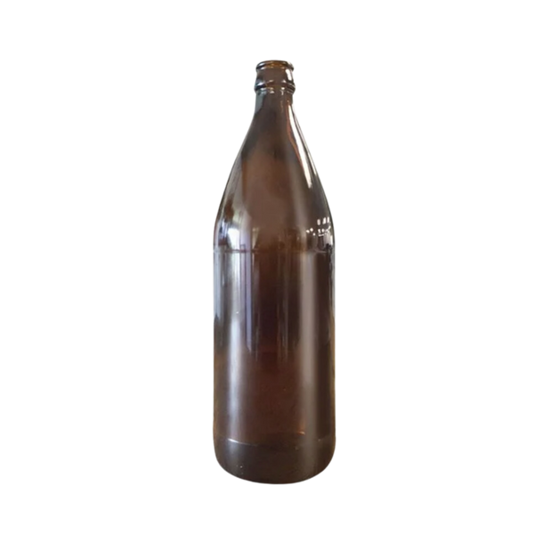 750ml Glass Bottle Crown Seal Amber (Box of 12)