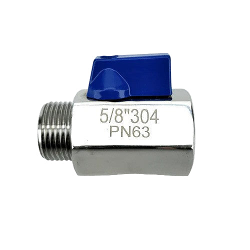 5/8 Stainless Ball Valve (Female x Male) for Keg Couplers