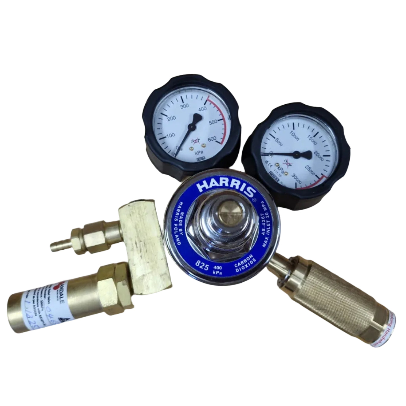 Harris 825 CO2 Gas Regulator c/w 300KPA SRV