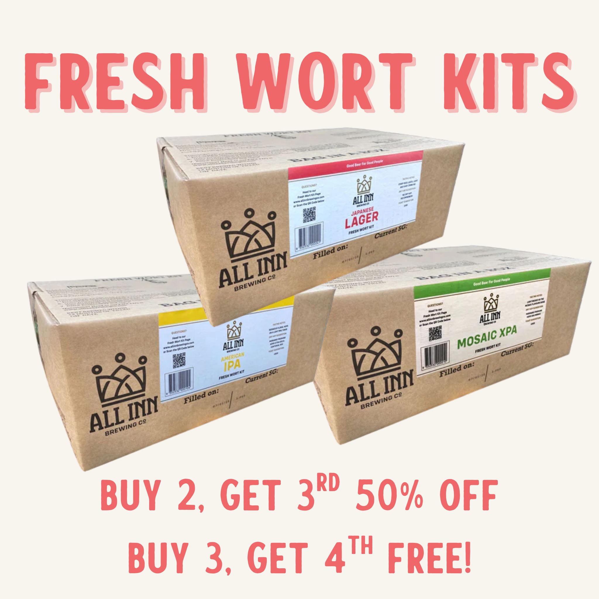 Father's Day Special - All Inn Fresh Wort Kits Gift Packs