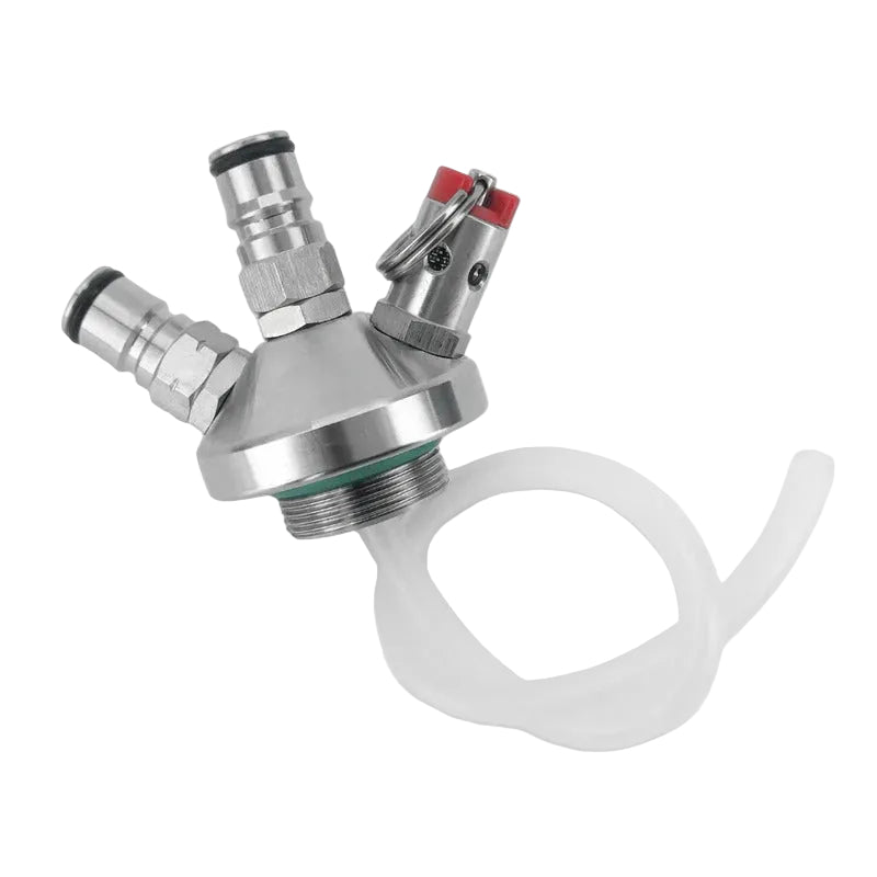 Mini Keg - Ball Lock Tapping Head with 8mm Silicone Hose