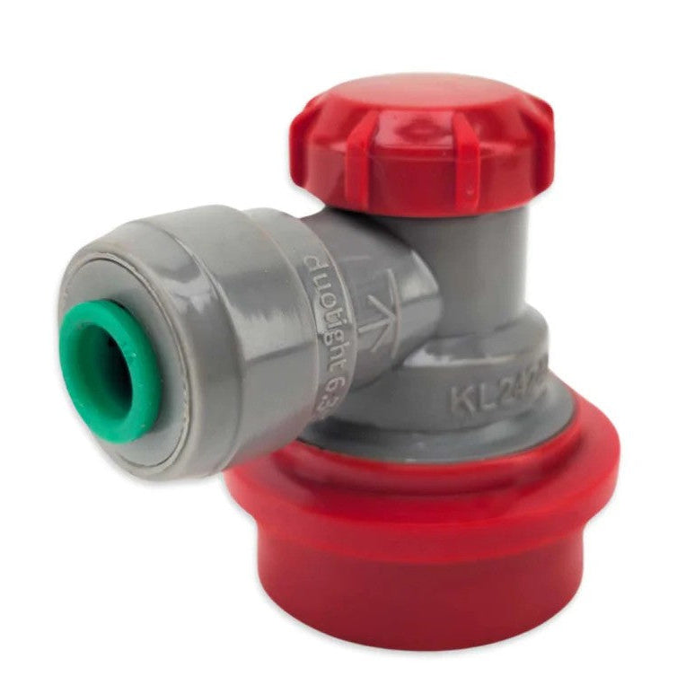 Duotight 6.35mm (1/4'') x Ball Lock Disconnect - (Grey + Red Gas)