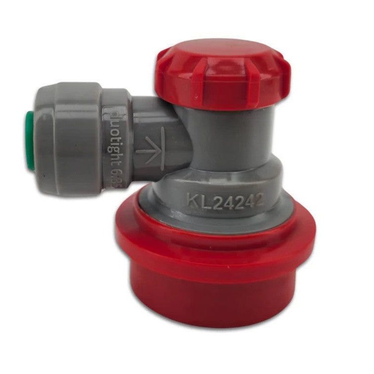 Duotight 6.35mm (1/4'') x Ball Lock Disconnect - (Grey + Red Gas)
