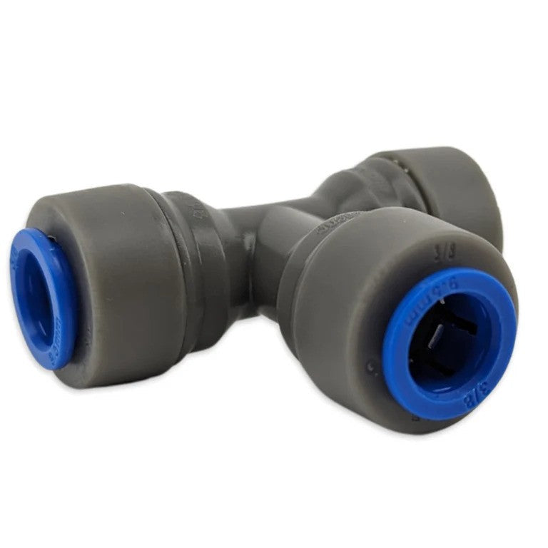 Duotight - 9.5mm (3/8') Thermowell Tee (suits 3.5 - 4.5mm OD Probe) with Rigid Stainless Steel Joiner