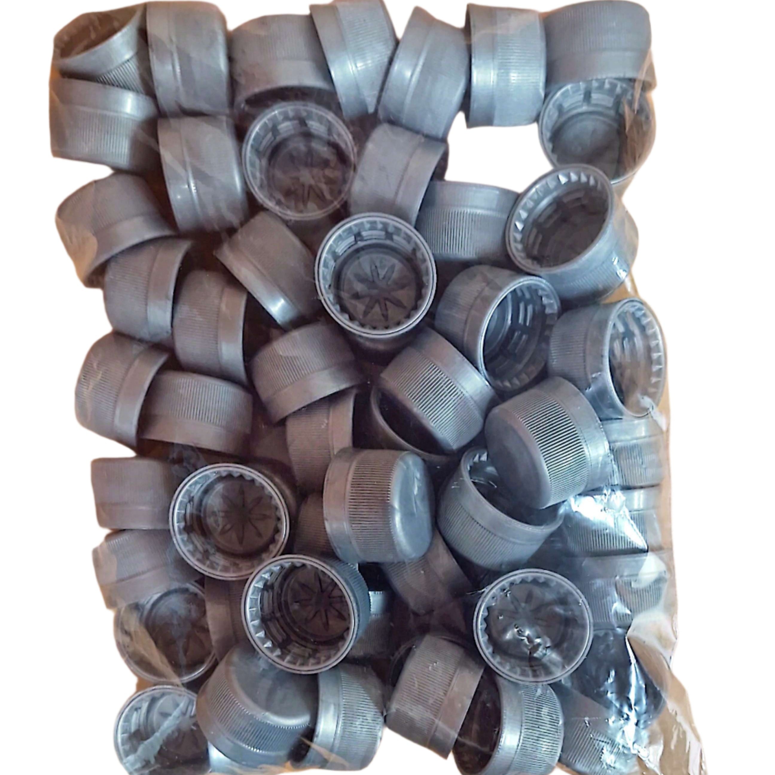 Screw Cap for PET Bottle Silver - 60 pcs