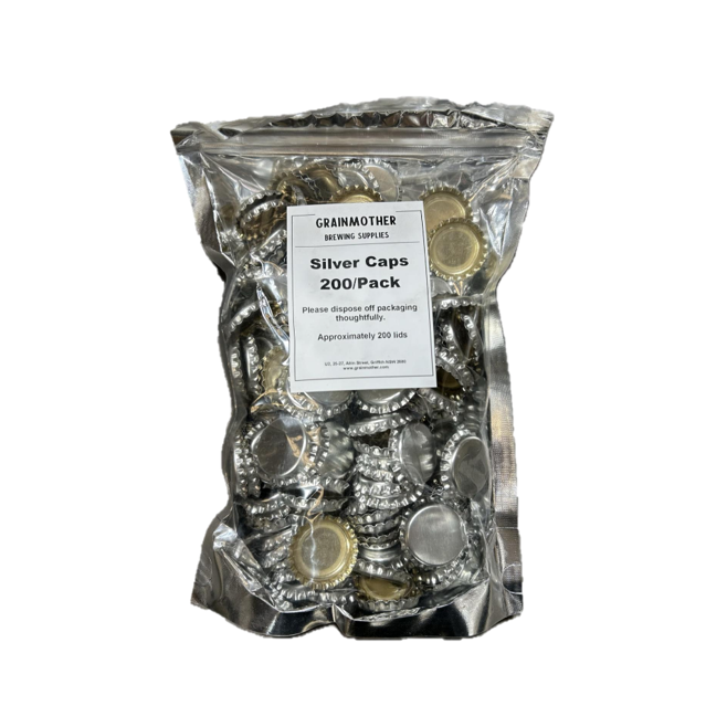 Silver Caps (PACK OF 200)