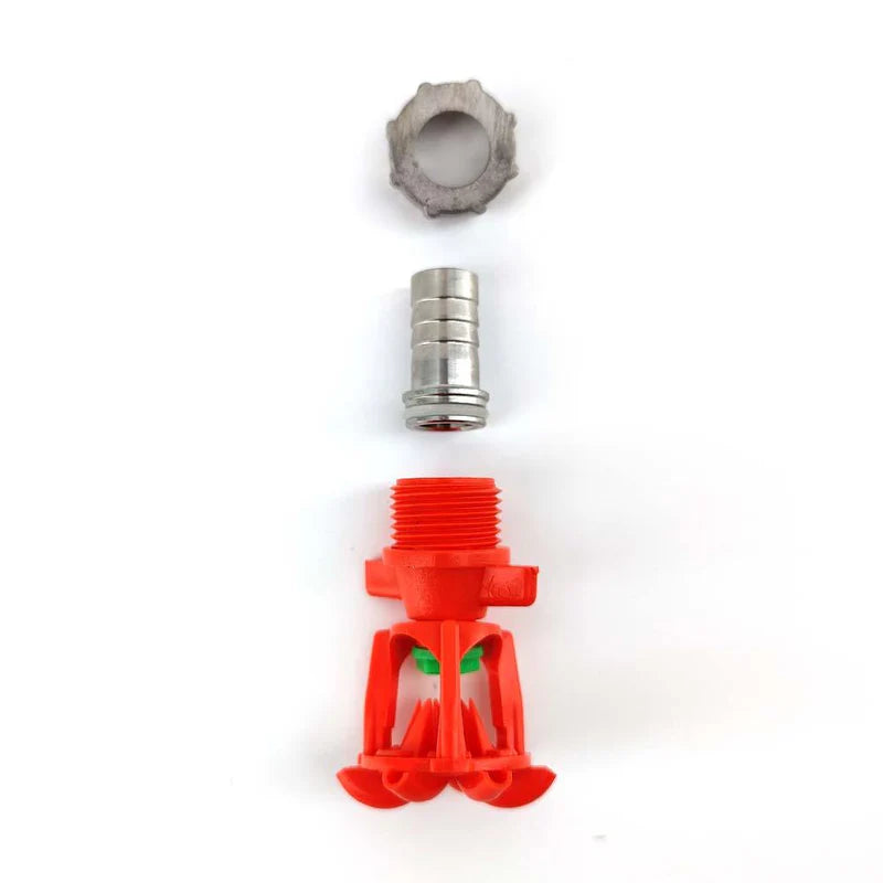 Low Volume CIP Spinning Spray Rotor (stainless swivel nut and barb )