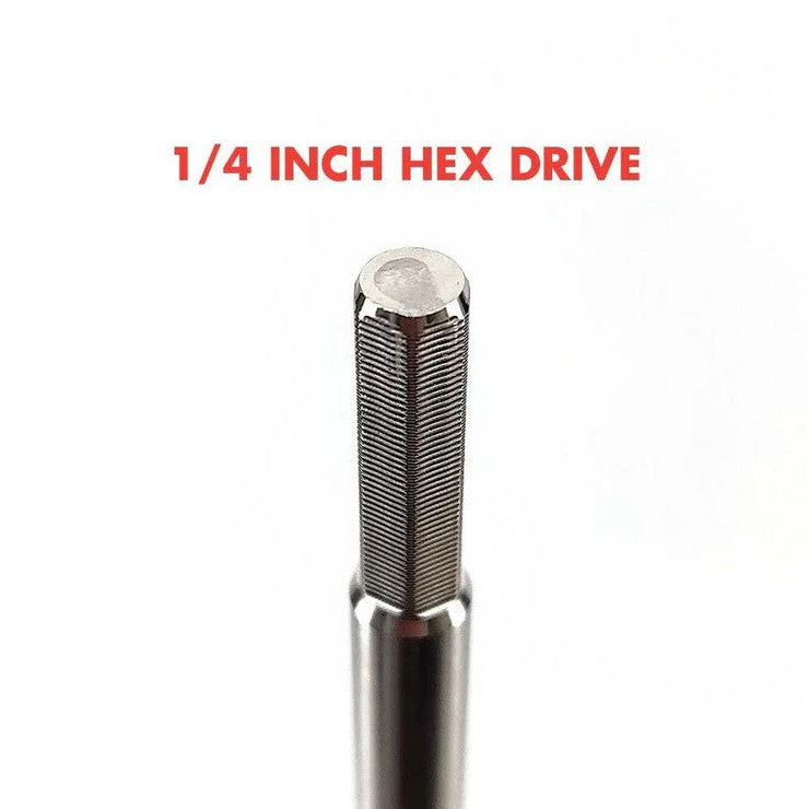 Premium Stainless Steel Drill Powered Mash Stirrer & Mixer - 1/4 Inch Hex Drive