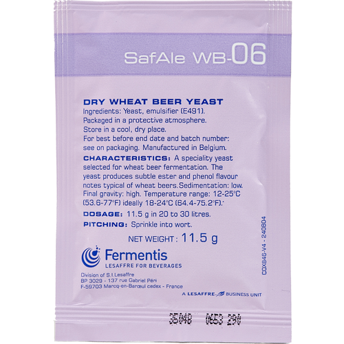 SafAle WB-06 German Wheat Beer Dry Yeast 11.5g