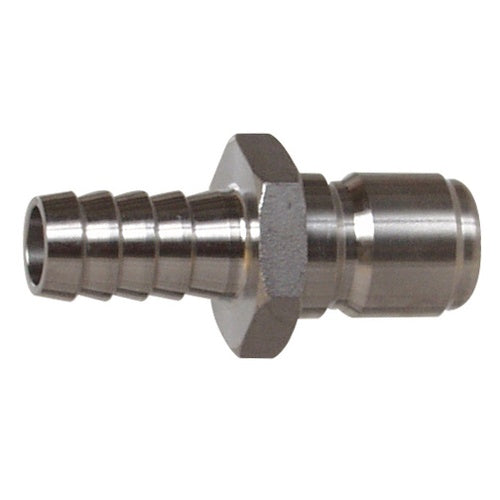 Stainless Steel Quick Disconnect - Male Quick Disconnect 1/2" Male x 8mm Barb