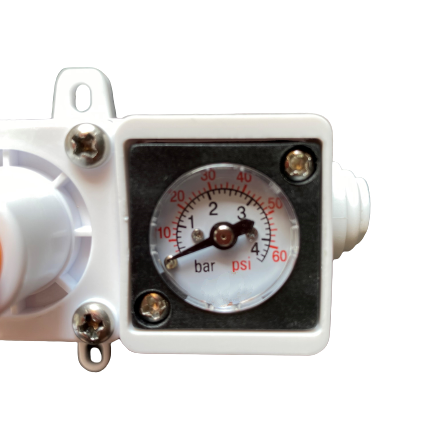 Duotight Inline In Line Regulator - With integrated gauge - 8mm (5/16" Push In)