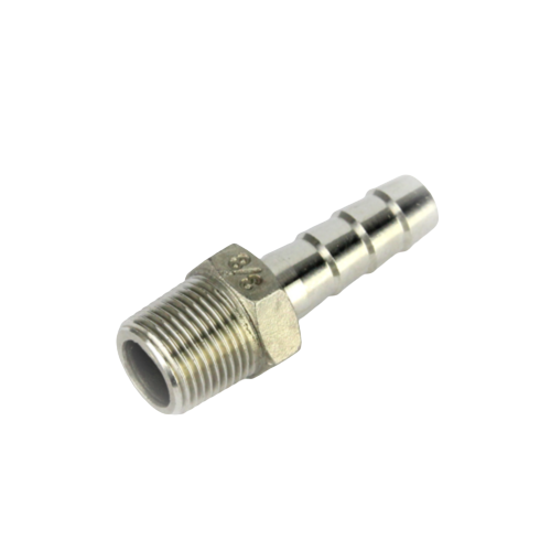 Stainless Hose Barb 10mm x 3/8 inch BSP Male