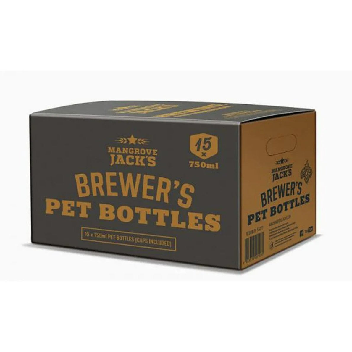 750ml PET Bottle Amber (Box of 15)
